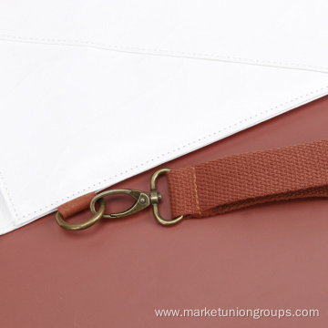 Vintage Kraft Envelop Handbag White Slim Paper Clutch Bag